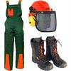 3-teiliges OREGON-Forstschutzset Hose, Lederstiefel & Helm